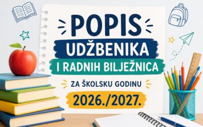 Popis udžbenika i radnih bilježnica za školsku godinu 2026./2027.